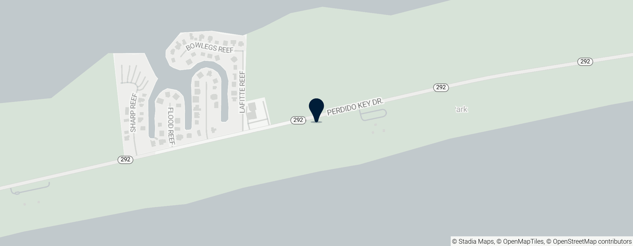 Map of Perdido Key State Park