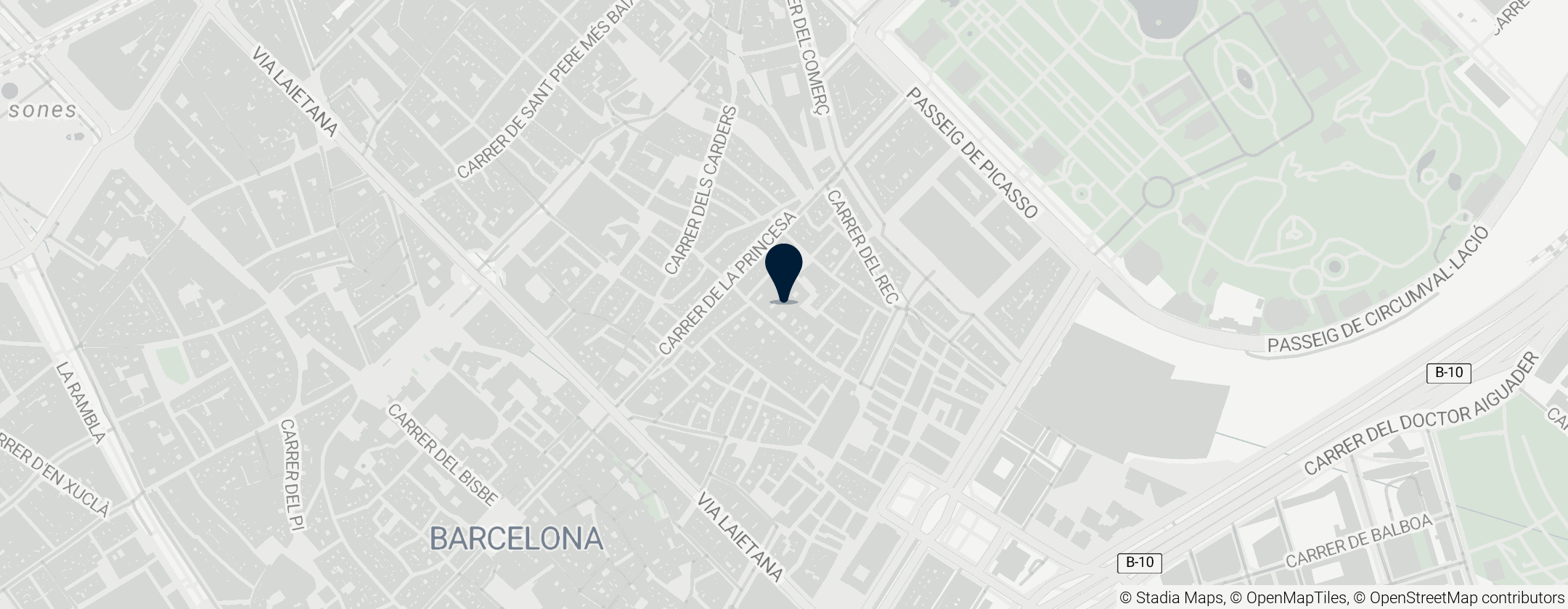 Map of Picasso Múzeum