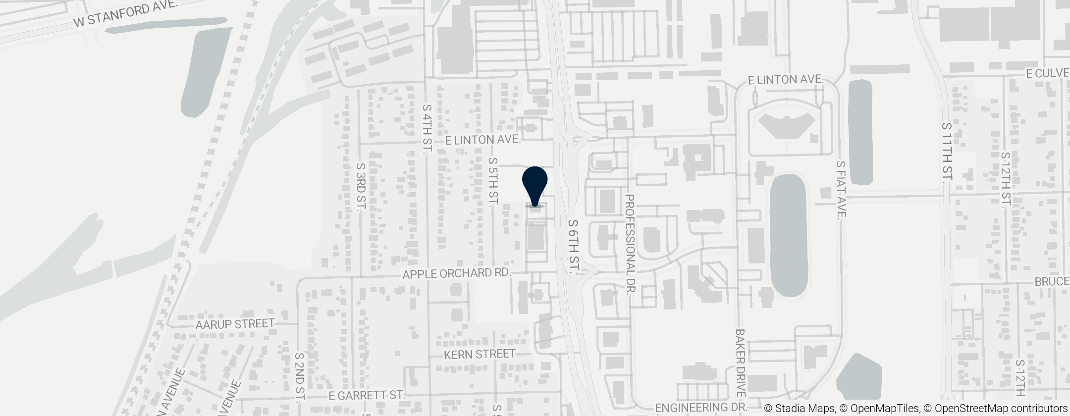 Map of Cozy Dog Drive In