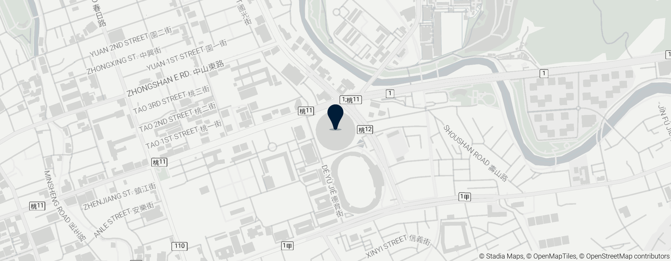 Map of Taoyuan Arena