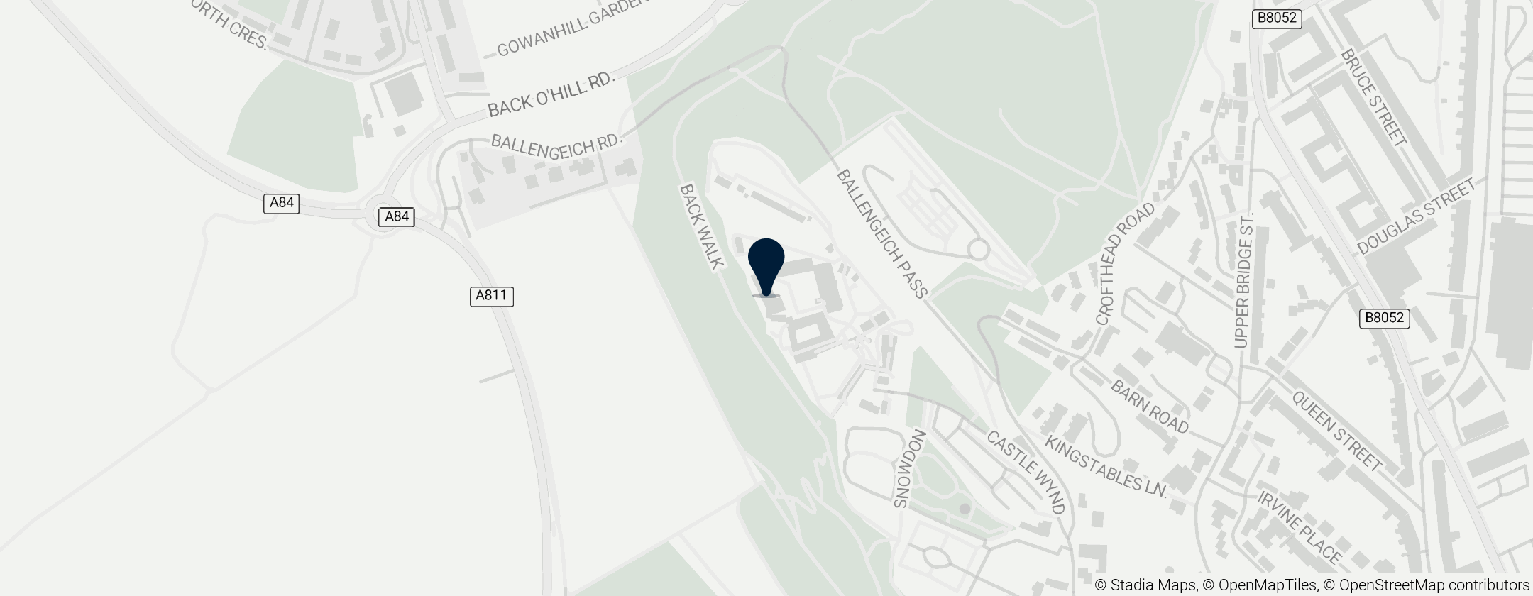 Map of Argyll & Sutherland Highlanders Regimental HQ & Museum