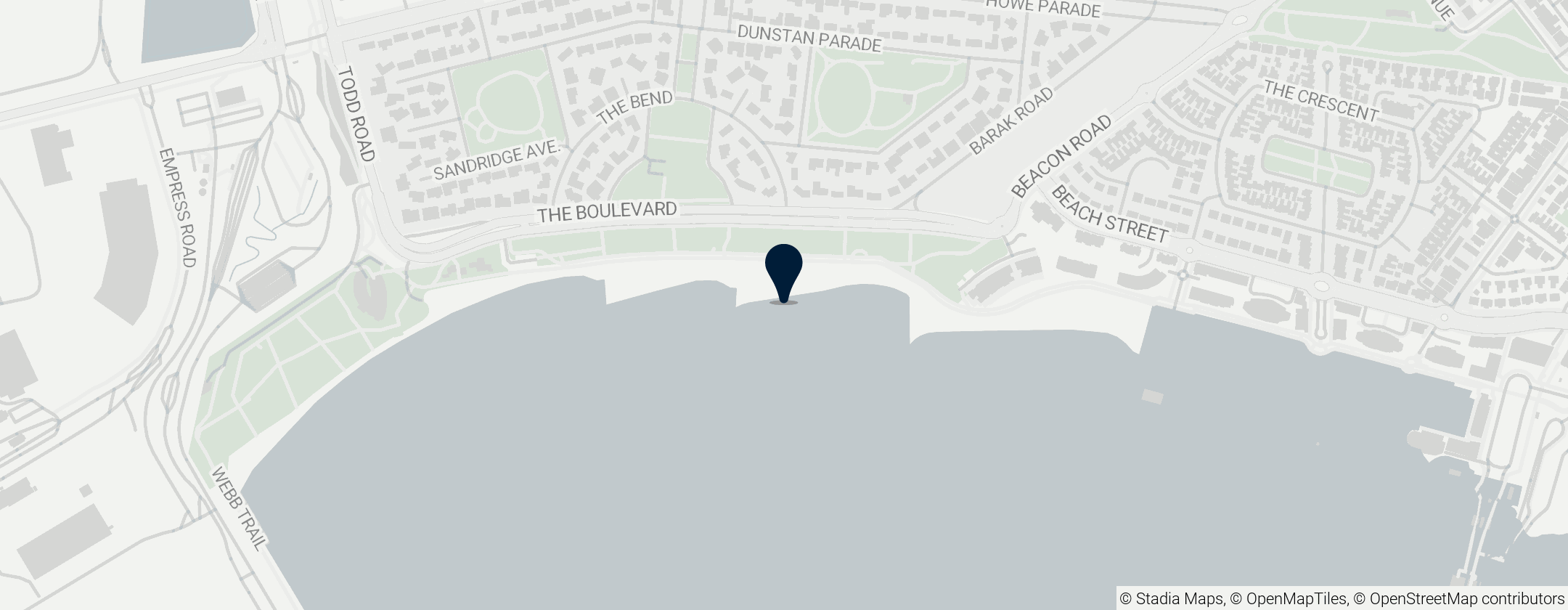 Map of Port Melbourne Beach