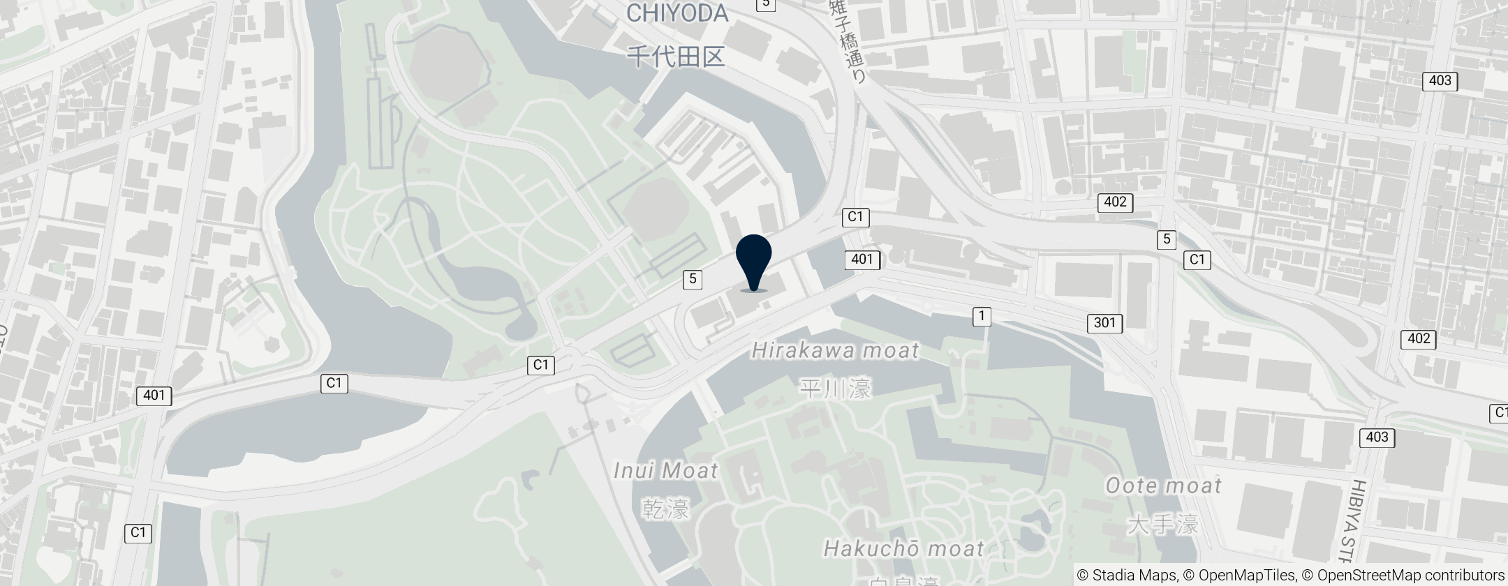 Map of National Museum of Modern Art, Tokyo (MOMAT)