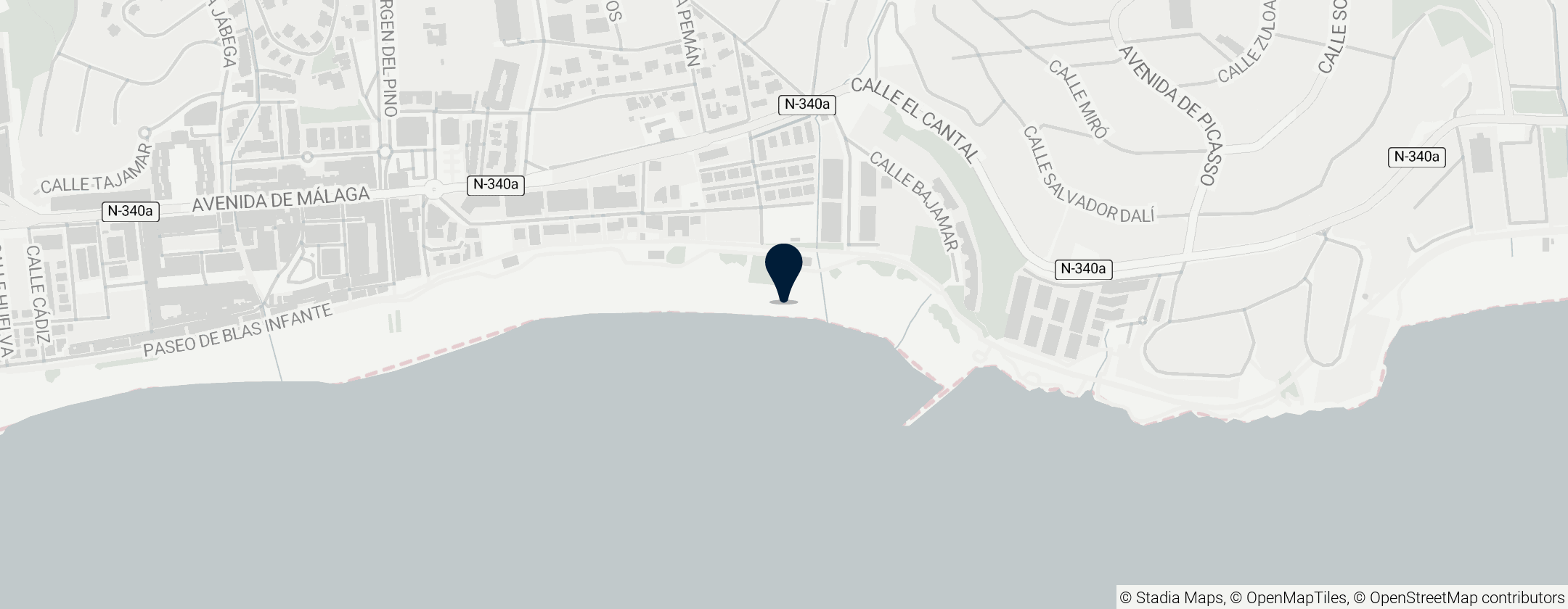 Map of La Cala del Moral Beach