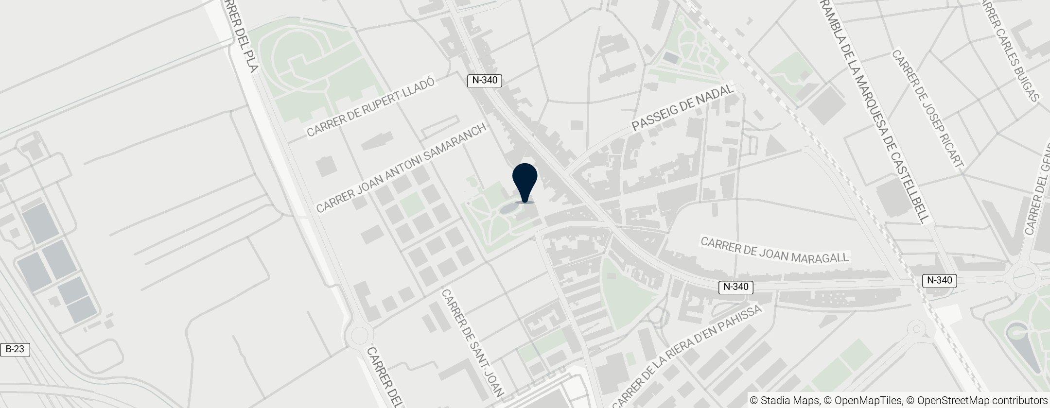 Map of Palau Falguera