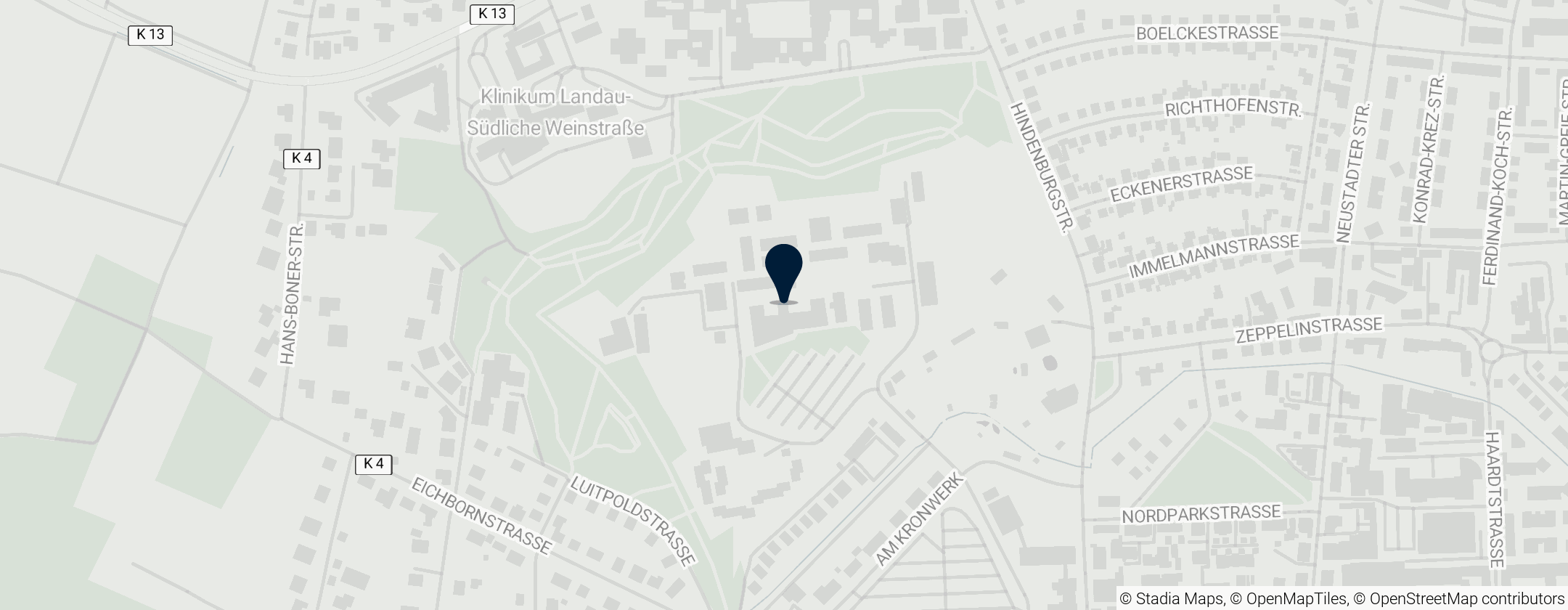 Map of Universität Landau