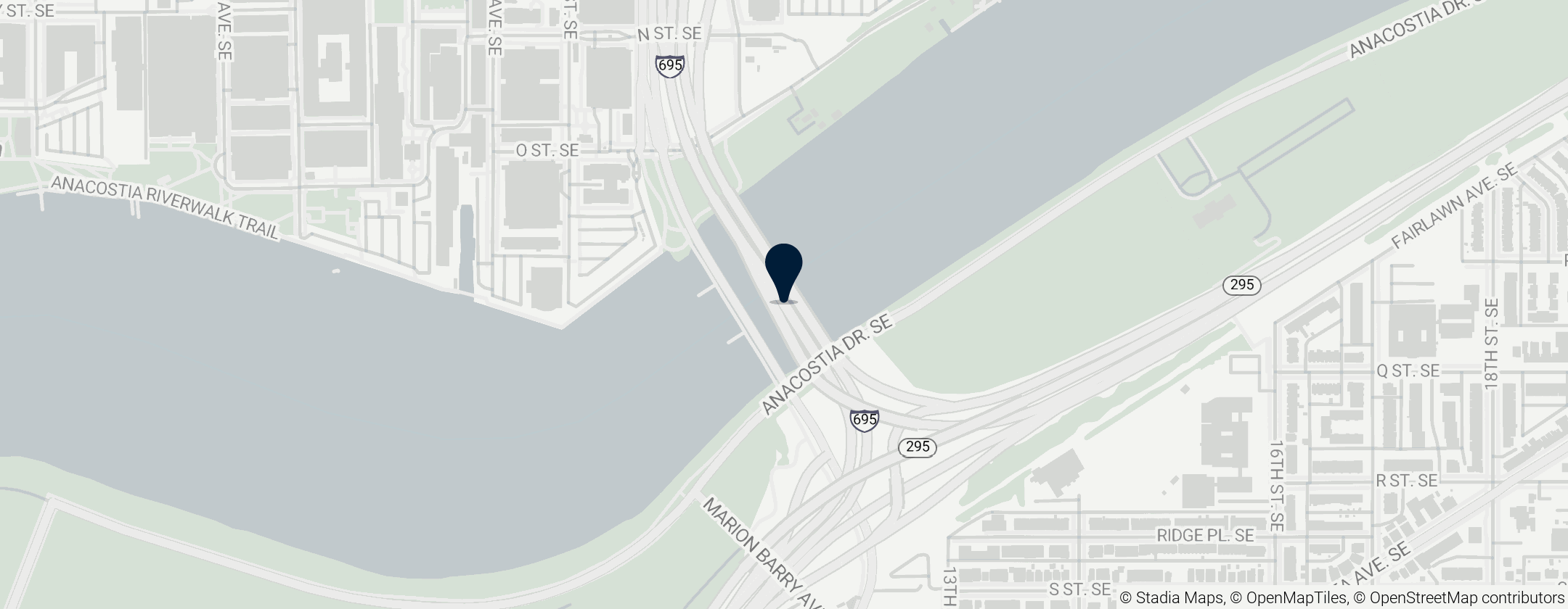 Map of 11th Street Bridges