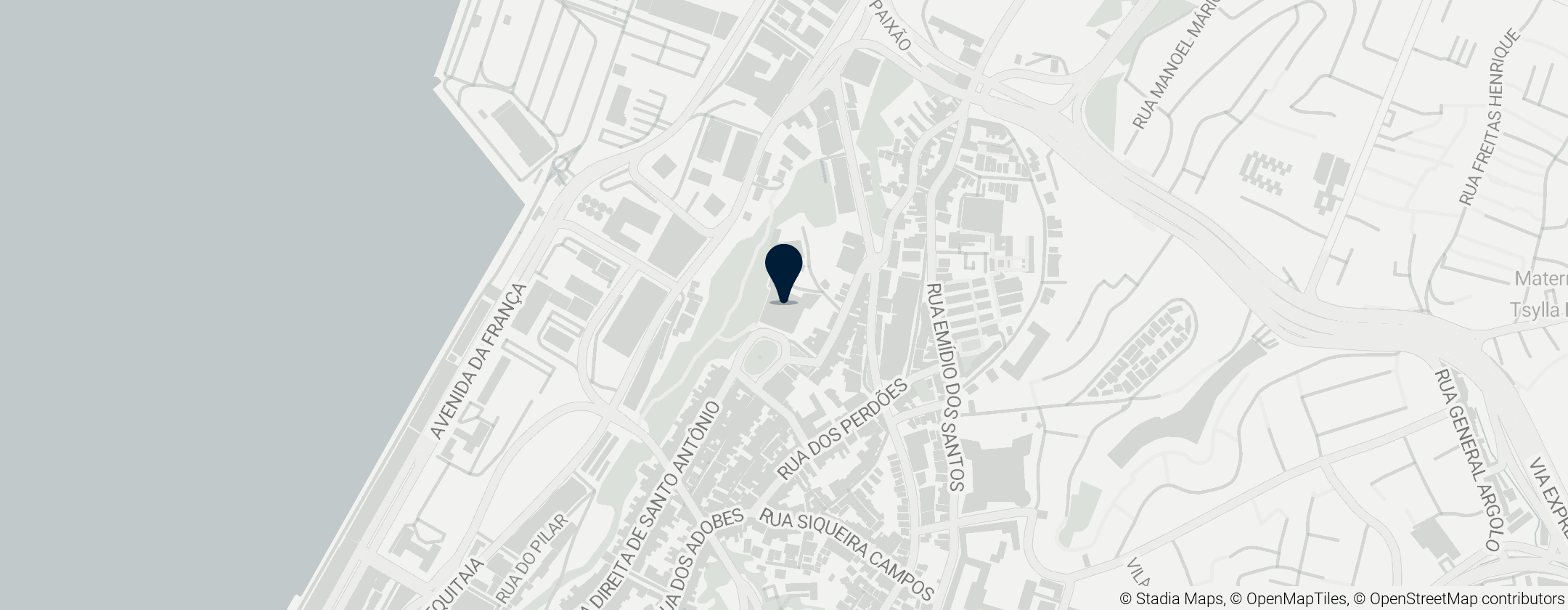 Map of Forte da Capoeira