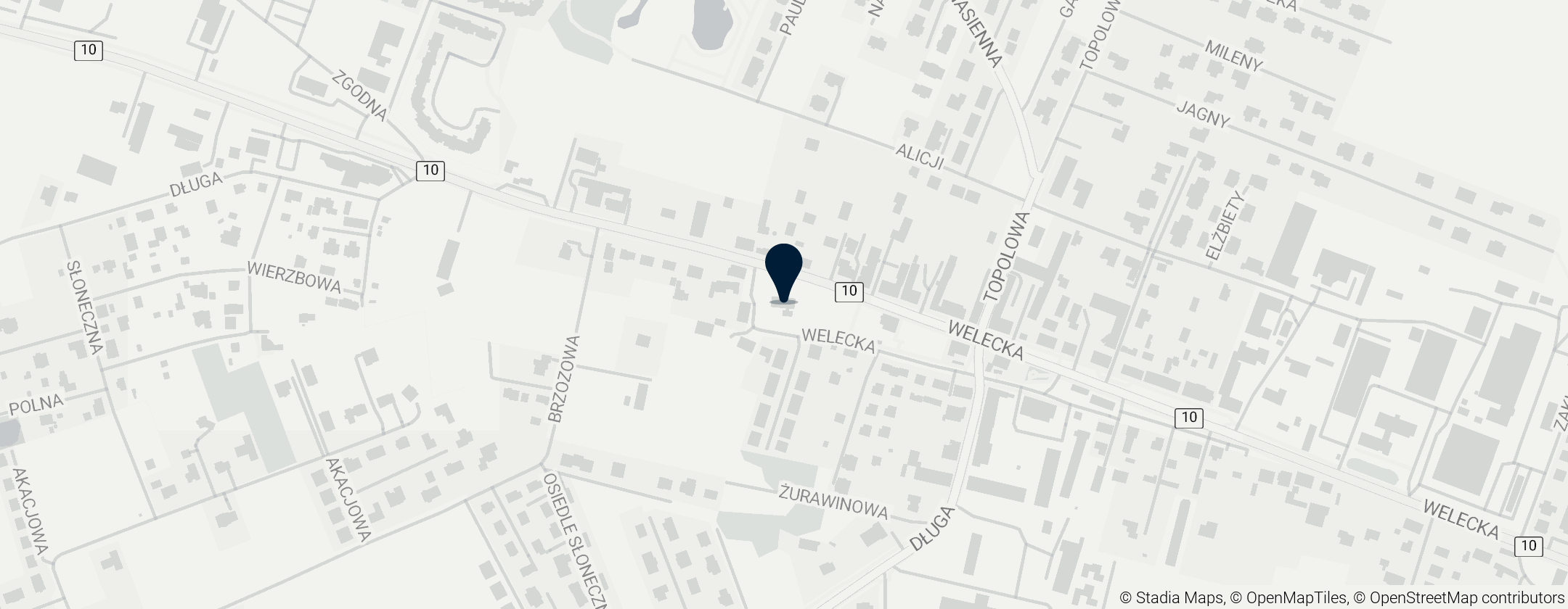 Map of Kościół Matki Boskiej Bolesnej w Mierzynie