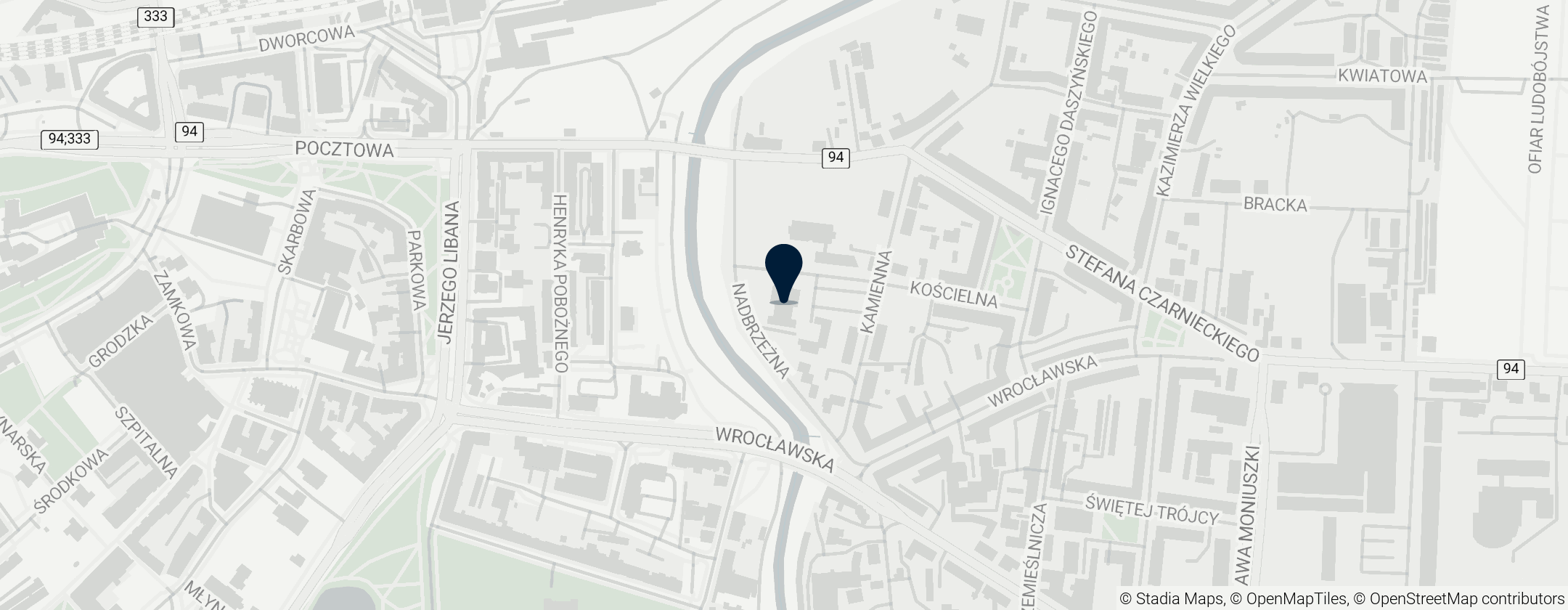 Map of Kościół św. Jacka w Legnicy