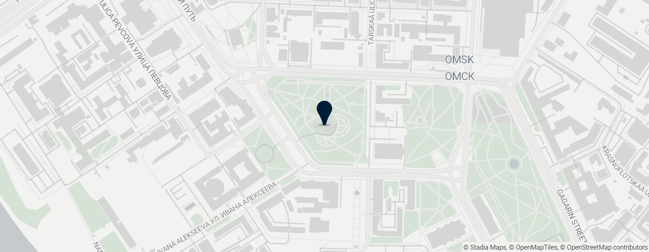 Map of Dormition Cathedral, Omsk