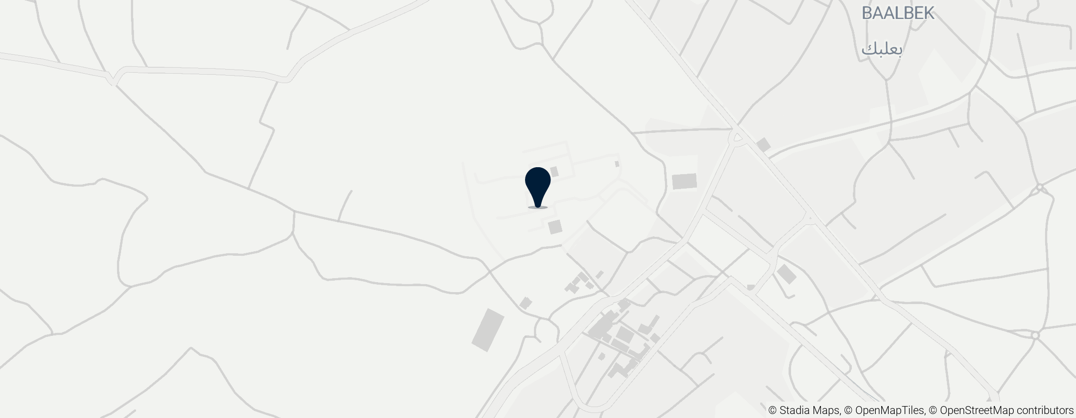 Map of Baalbeck Ruins