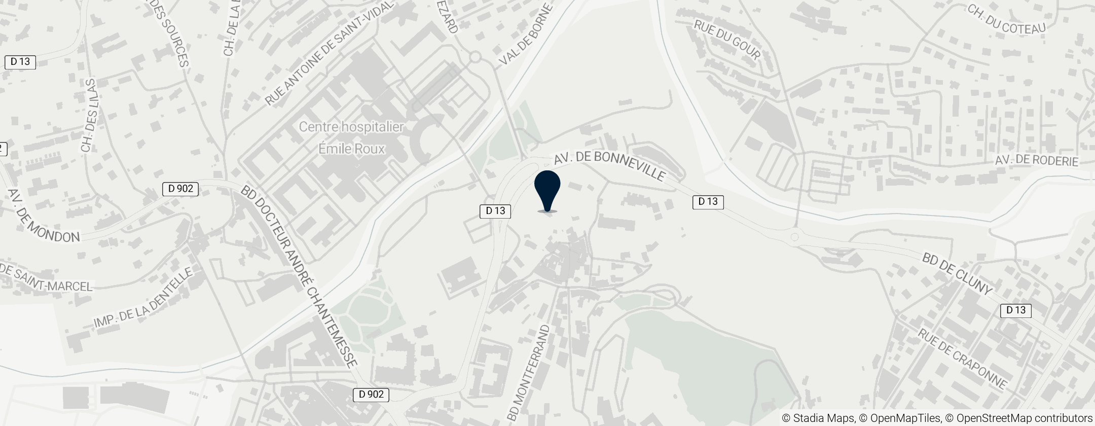 Map of Saint Michel d'Aiguilhe