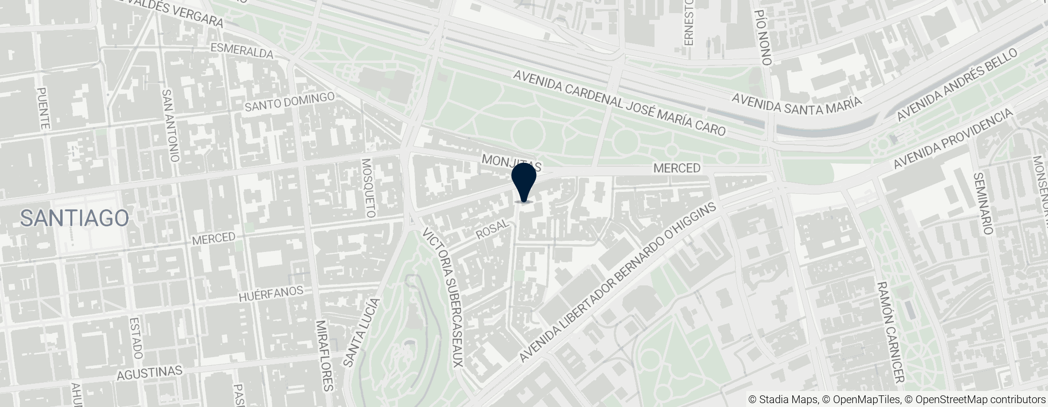 Map of Plaza Mulato Gil de Castro