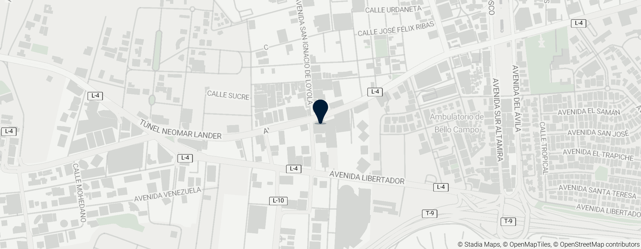 Map of Notaría Pública Segunda del Municipio Chacao