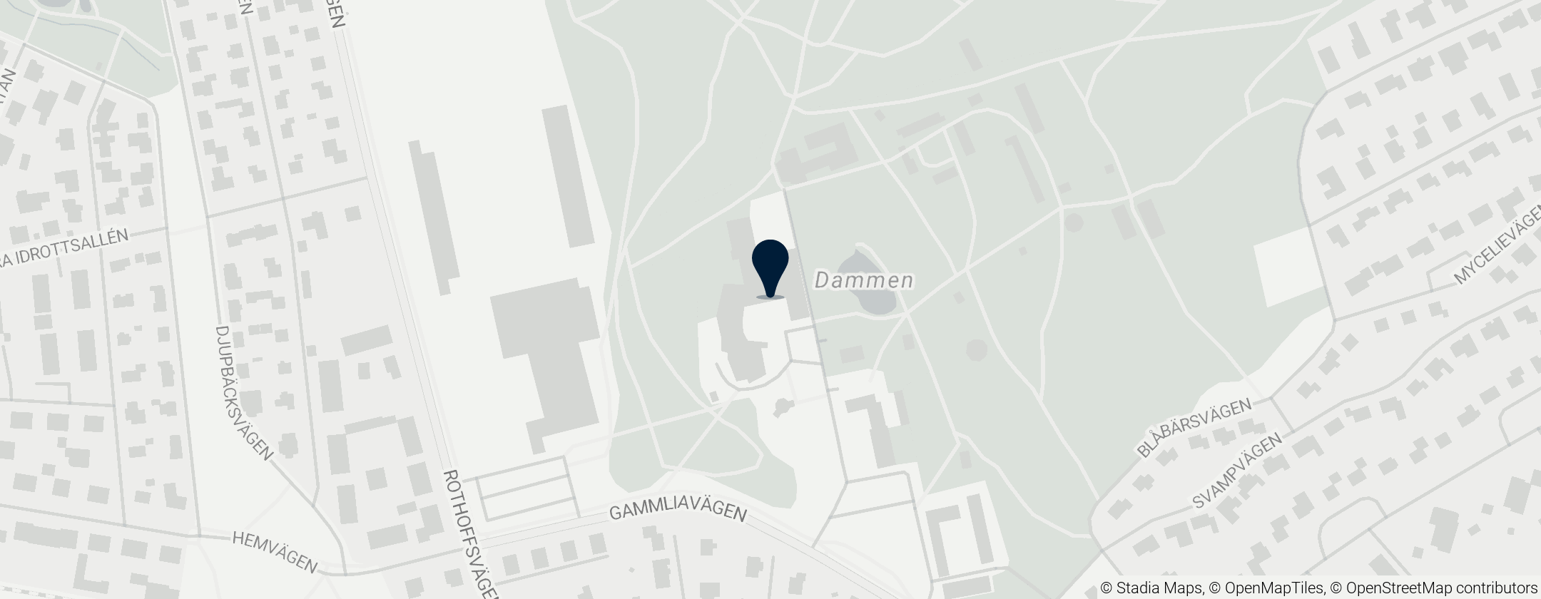 Map of Västerbottens museum