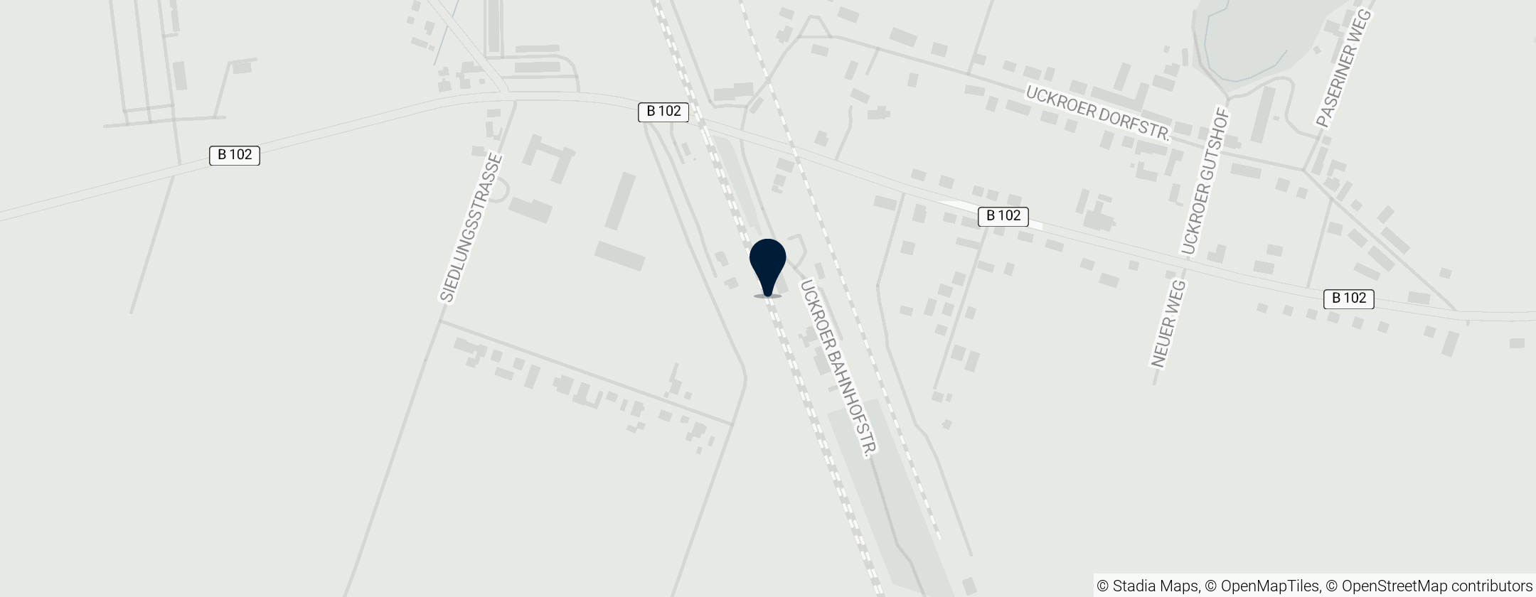 Map of Luckau-Uckro station