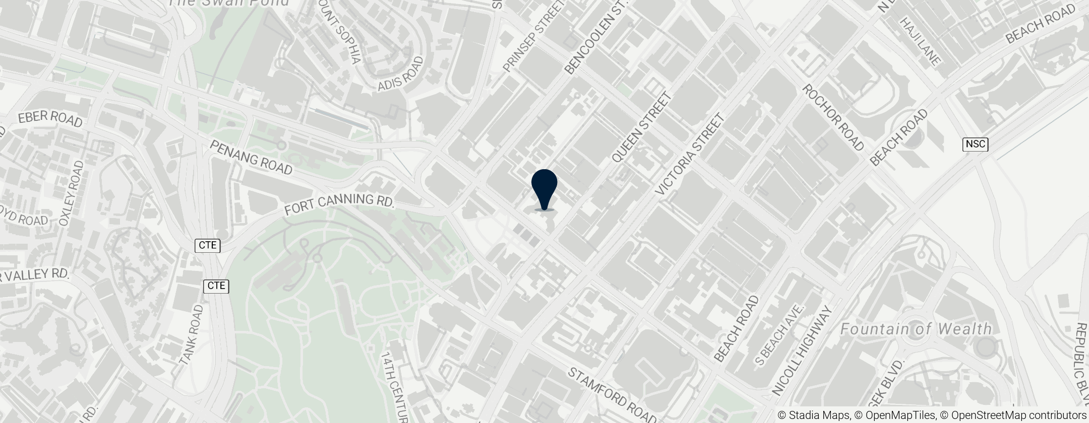 Map of Singapur Sanat Müzesi