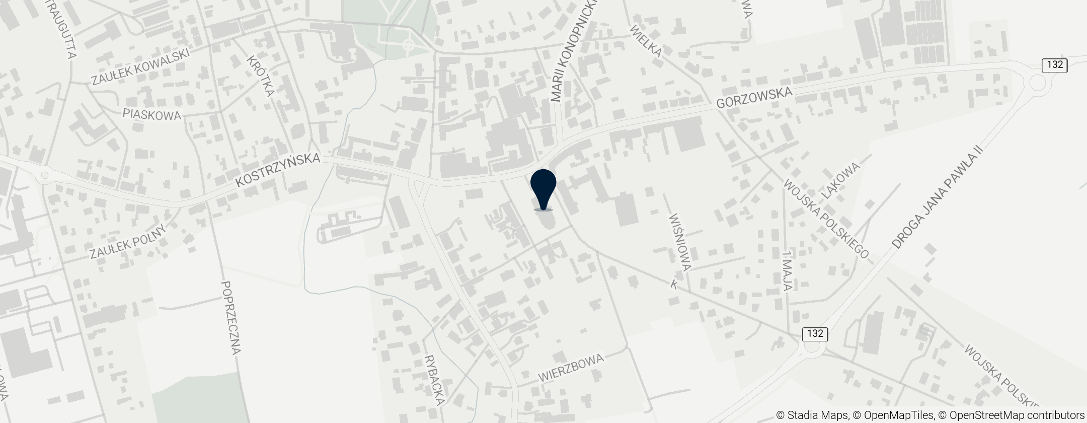 Map of Kościół Matki Bożej Nieustającej Pomocy w Witnicy