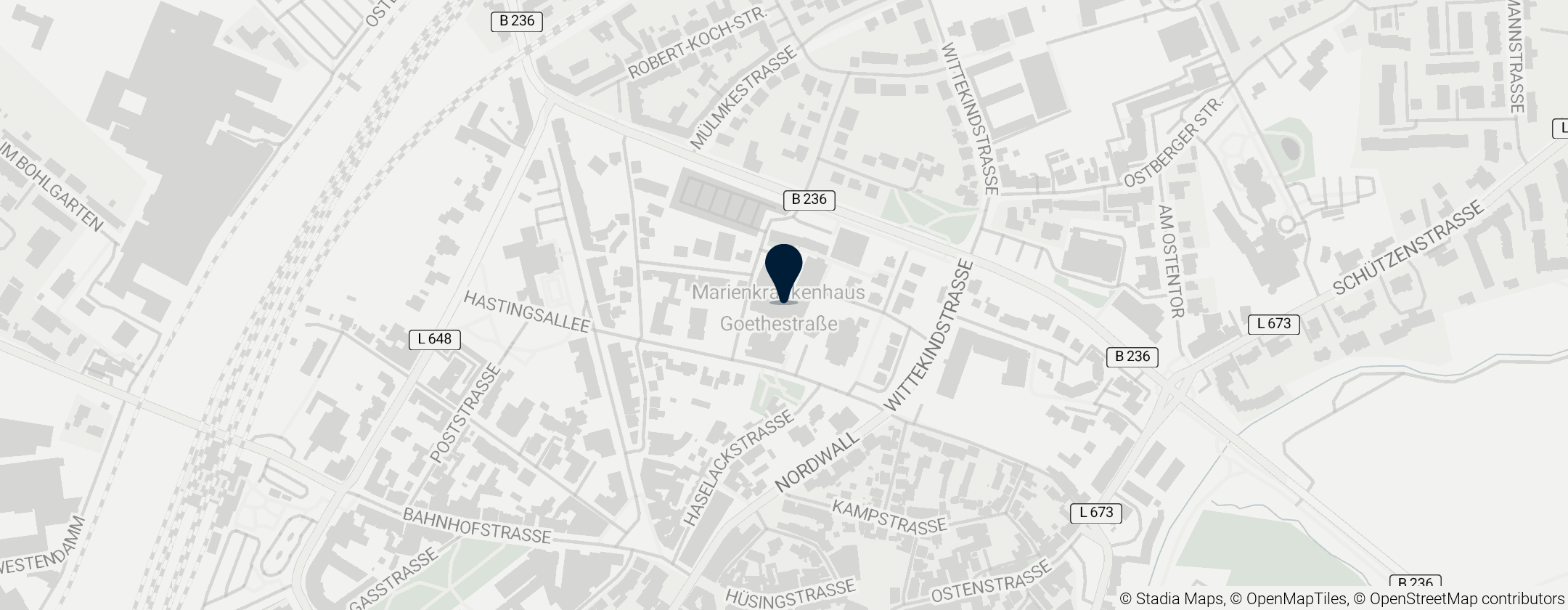 Map of Marienkrankenhaus Goethestraße