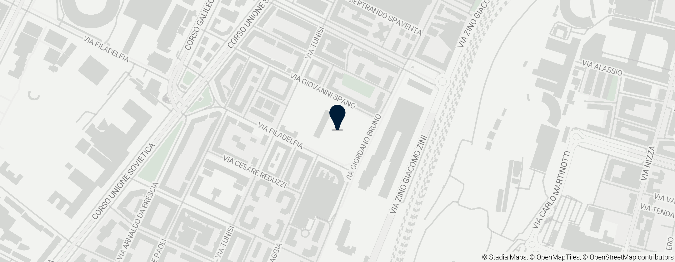 Map of Stadio Filadelfia