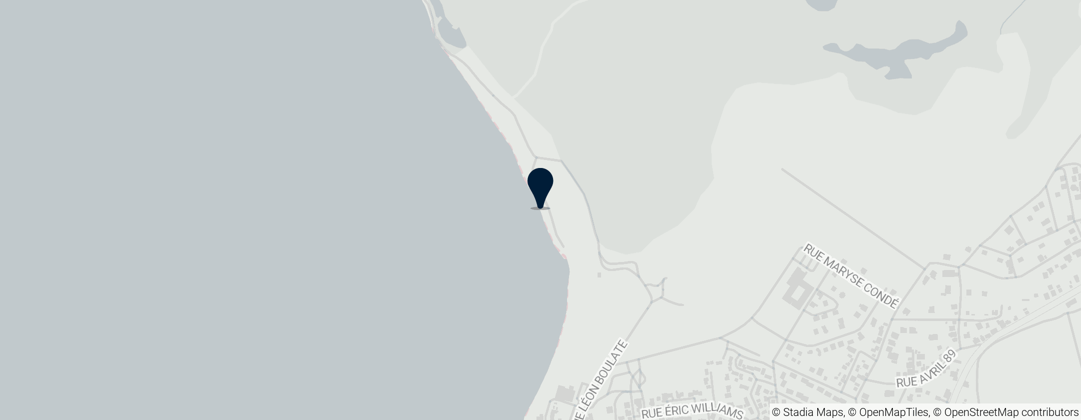 Map of Anse Tarare Beach