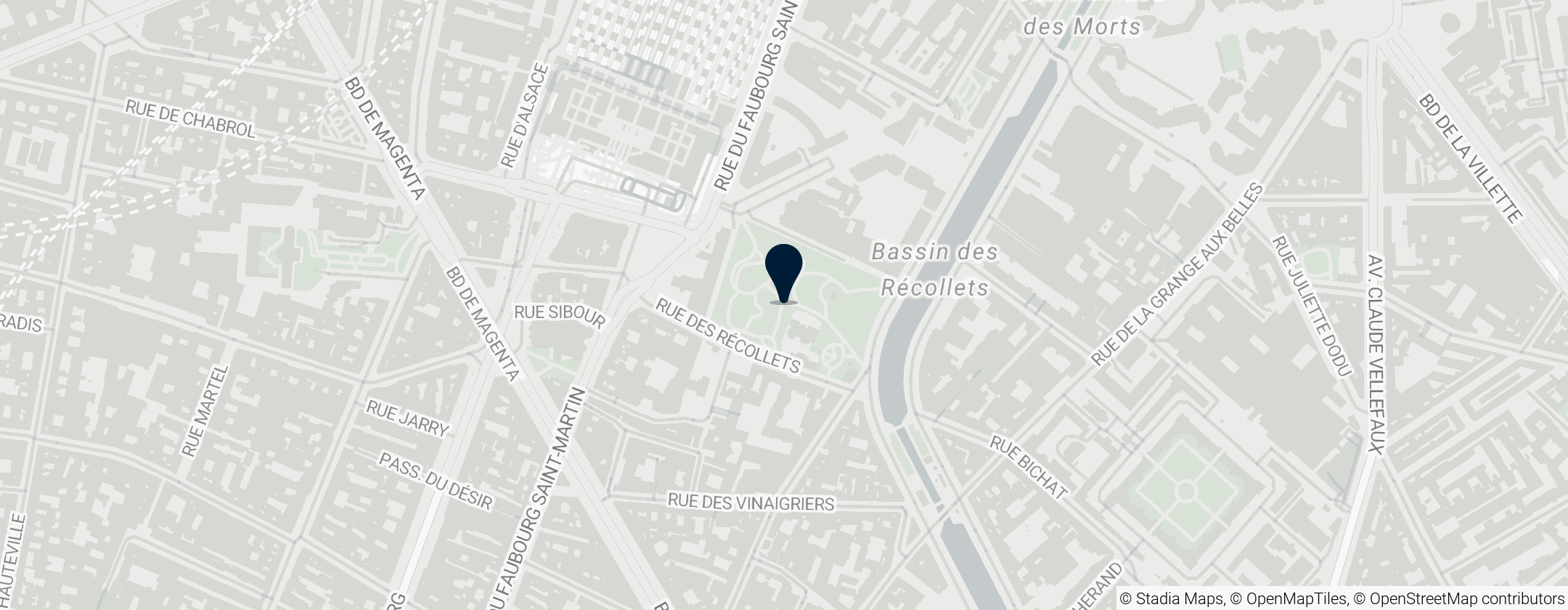 Map of Fontaine du jardin Villemin