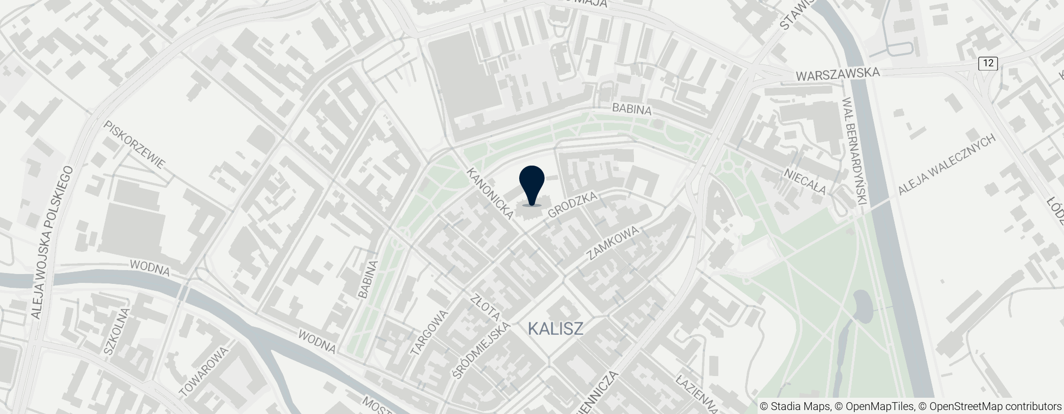 Map of Katedra św. Mikołaja Biskupa w Kaliszu