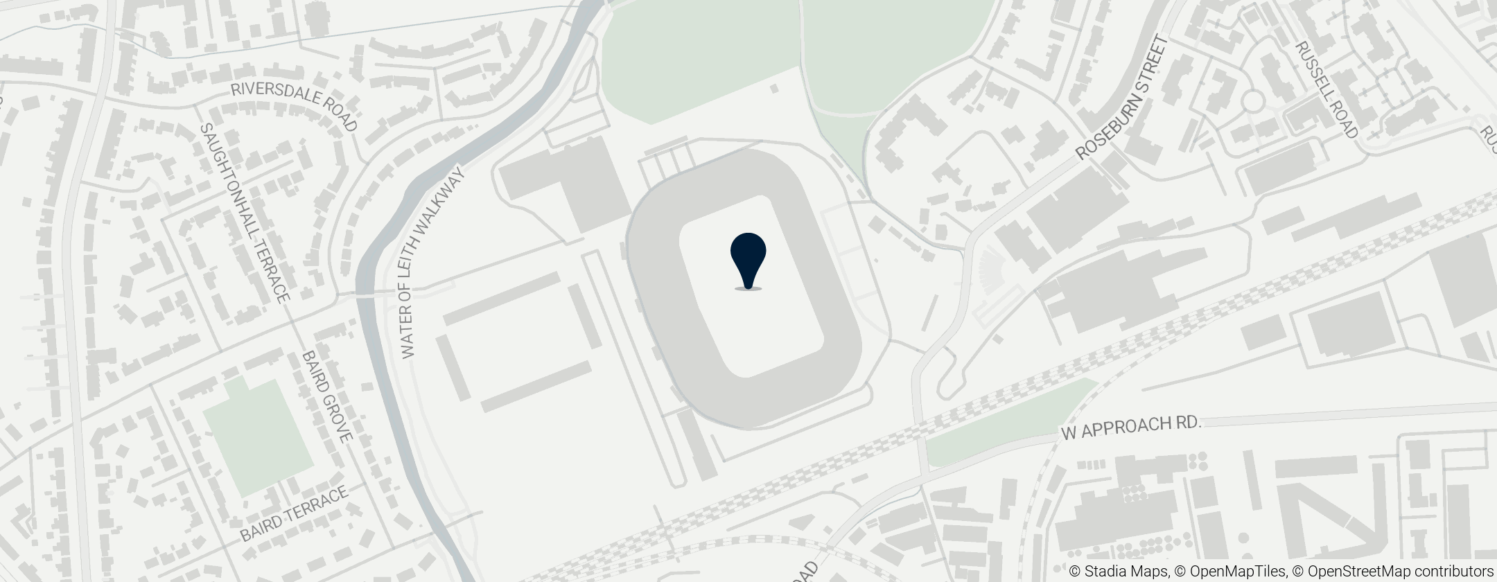 Map of BT Murrayfield Stadium