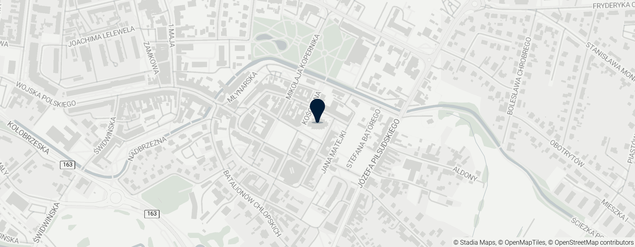 Map of Kościół Narodzenia Najświętszej Maryi Panny w Białogardzie