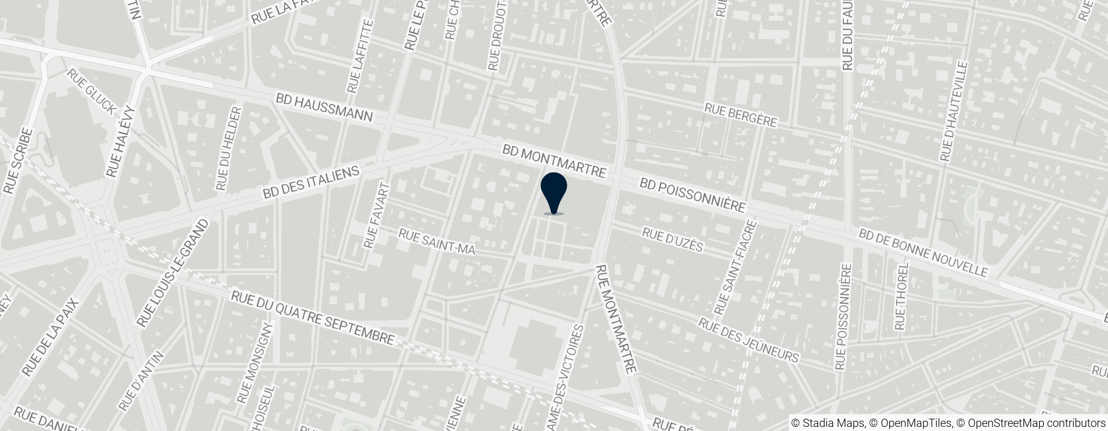 Map of Passage des Panoramas