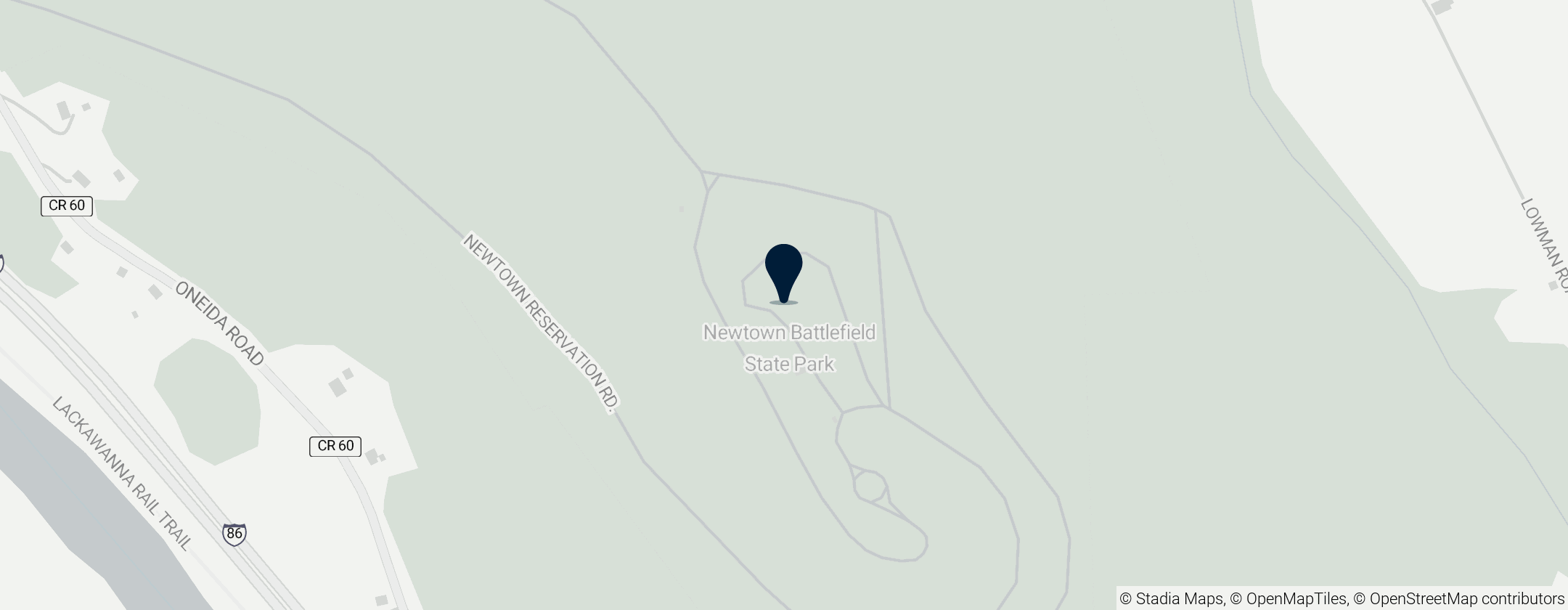 Map of Newtown Battlefield