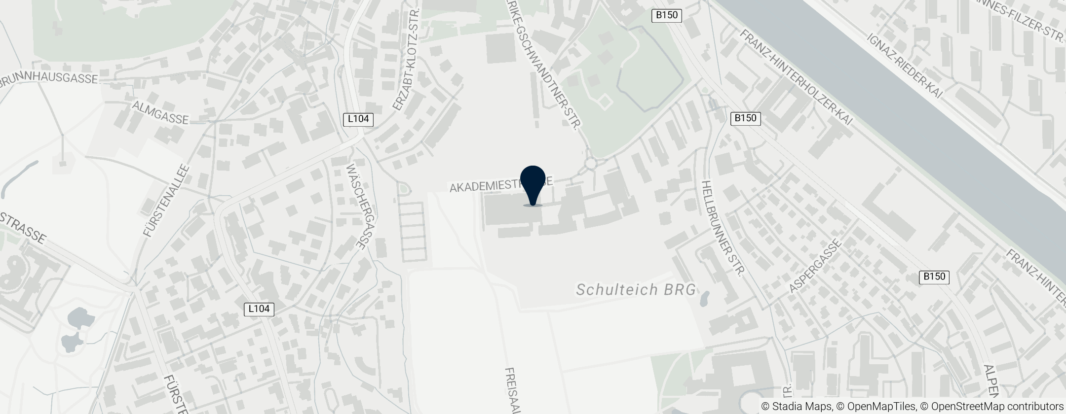 Map of Pädagogische Hochschule Salzburg Stefan Zweig