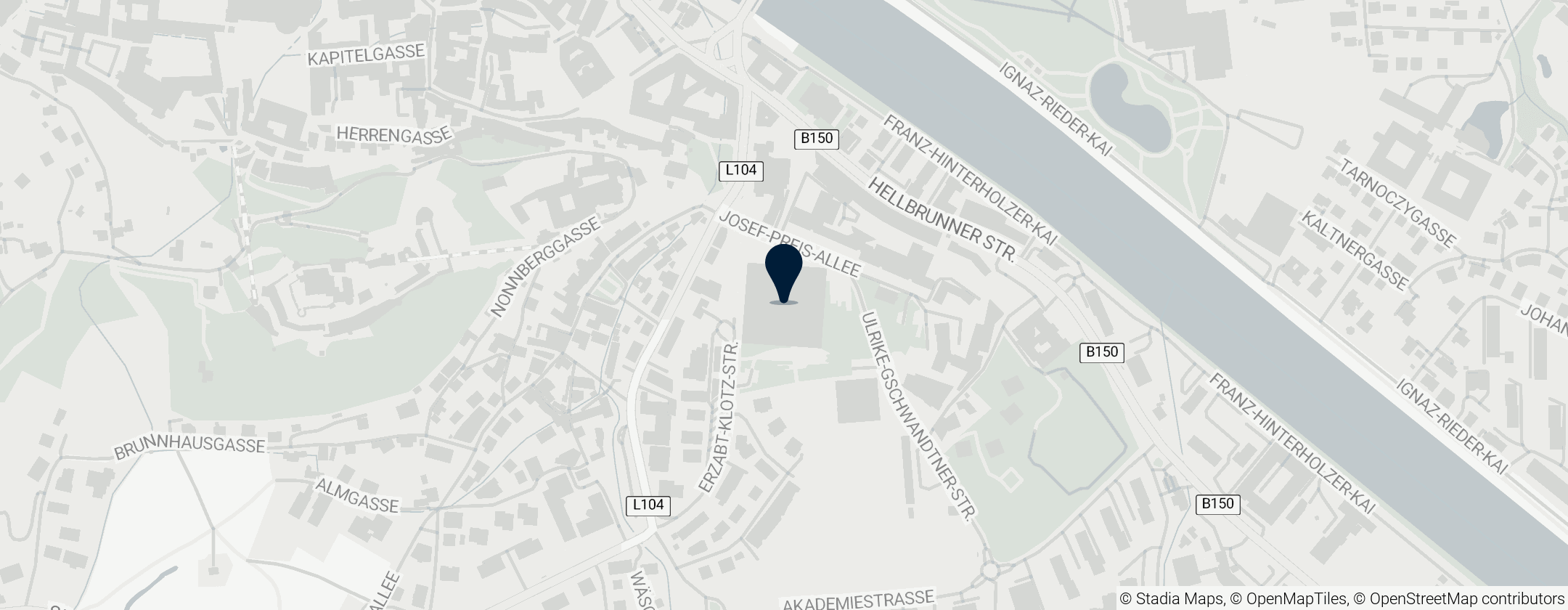 Map of University of Salzburg