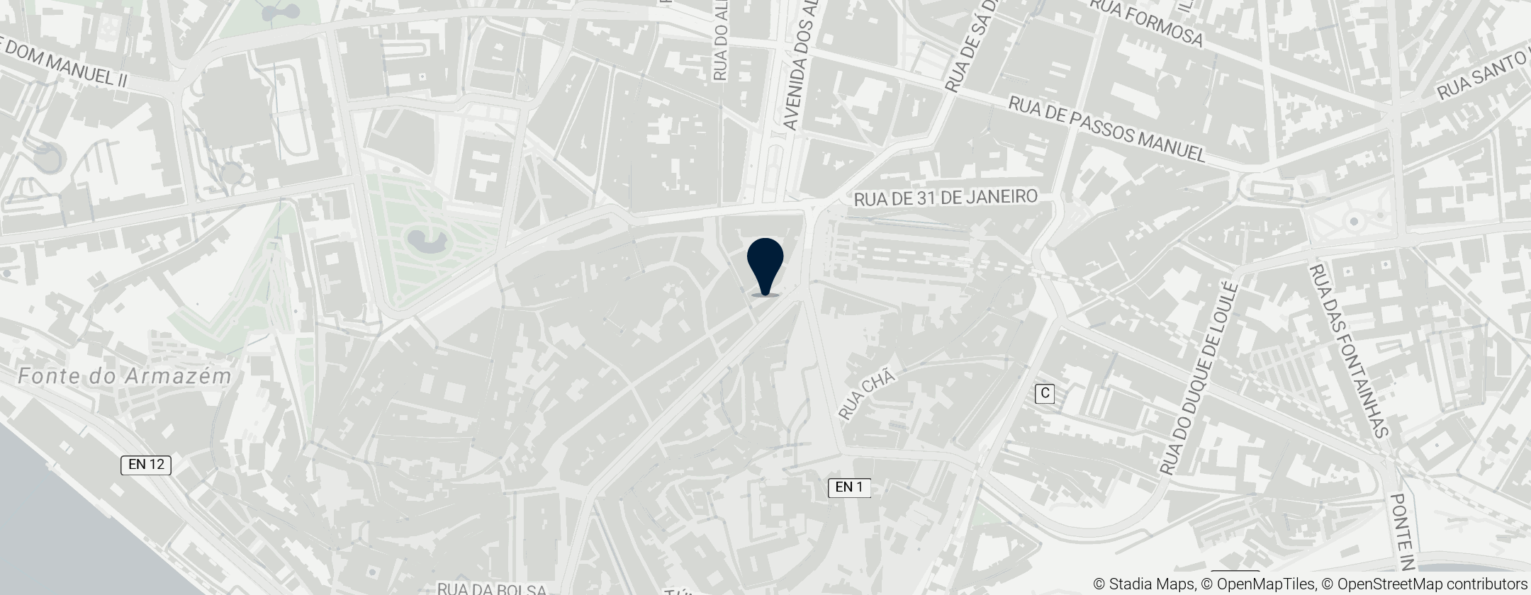 Map of Rua das Flores