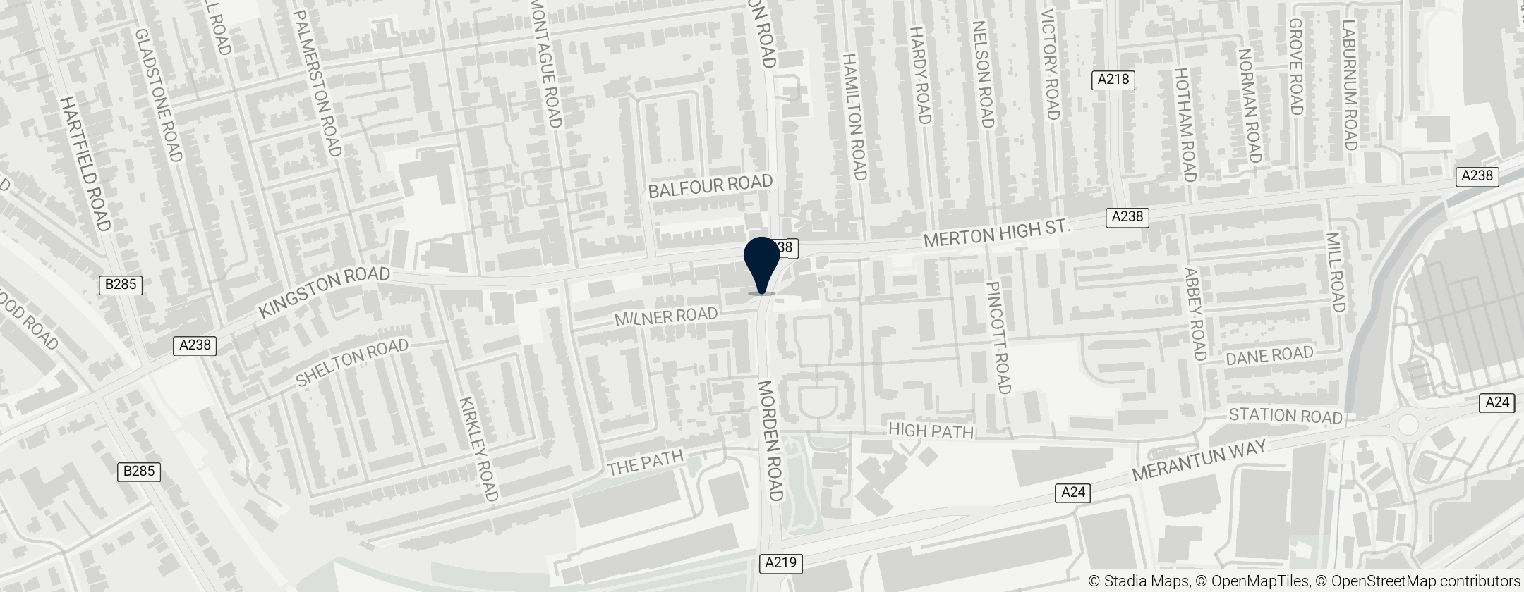 Map of South Wimbledon