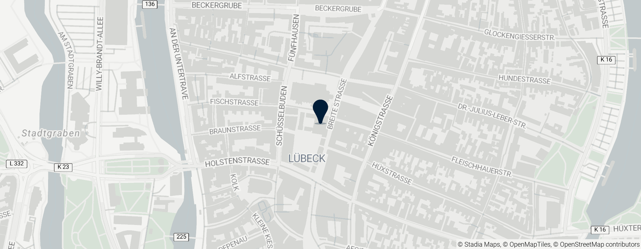 Map of Ratusz w Lubece