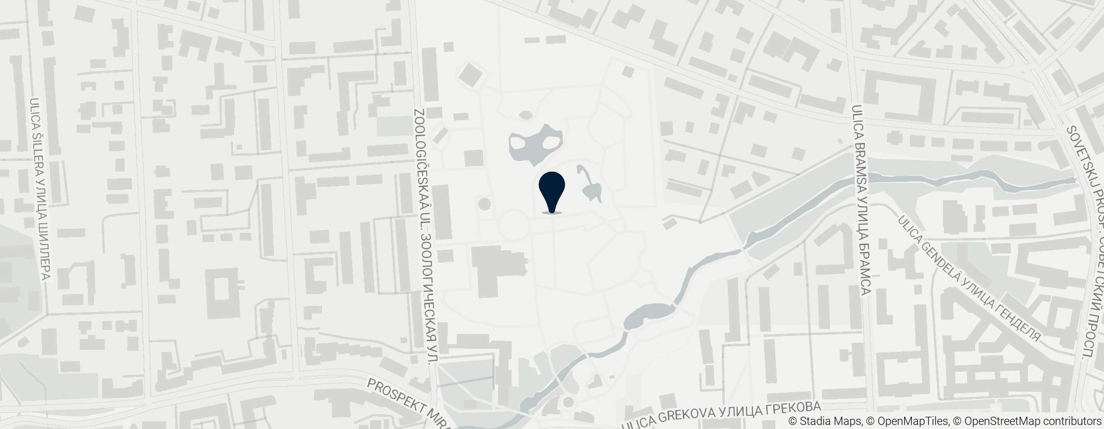 Map of Zoopark Kaliningrad