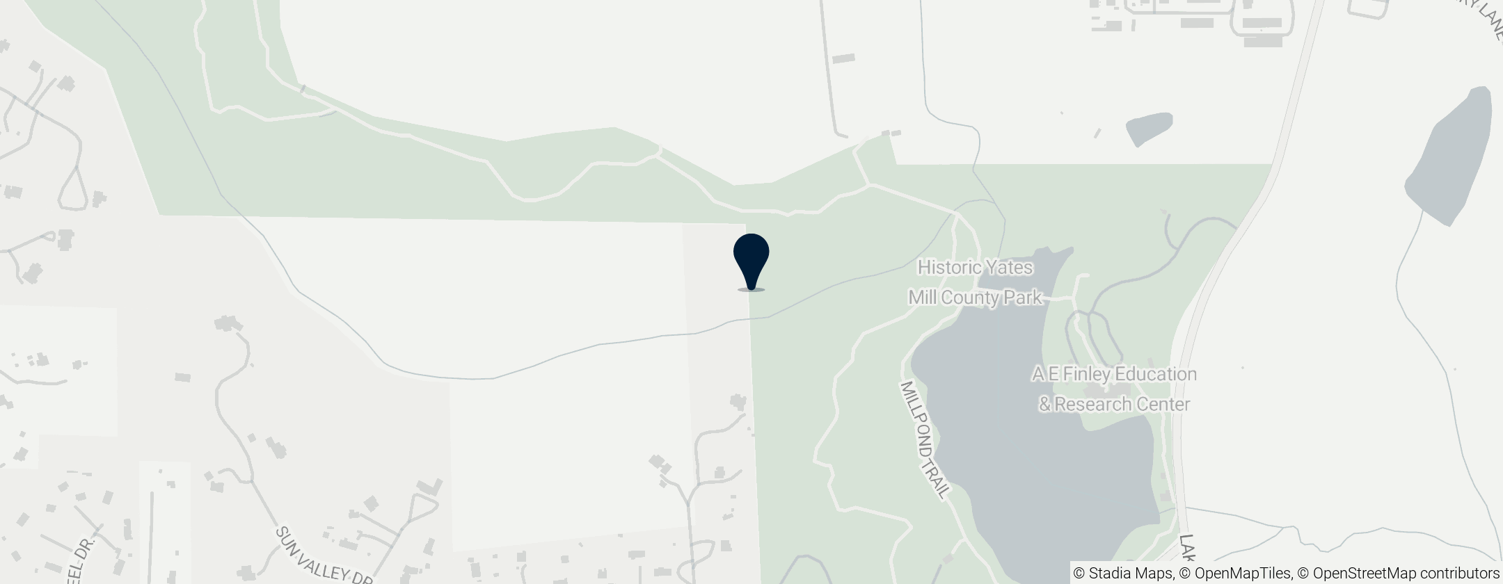 Map of Historic Yates Mill Park