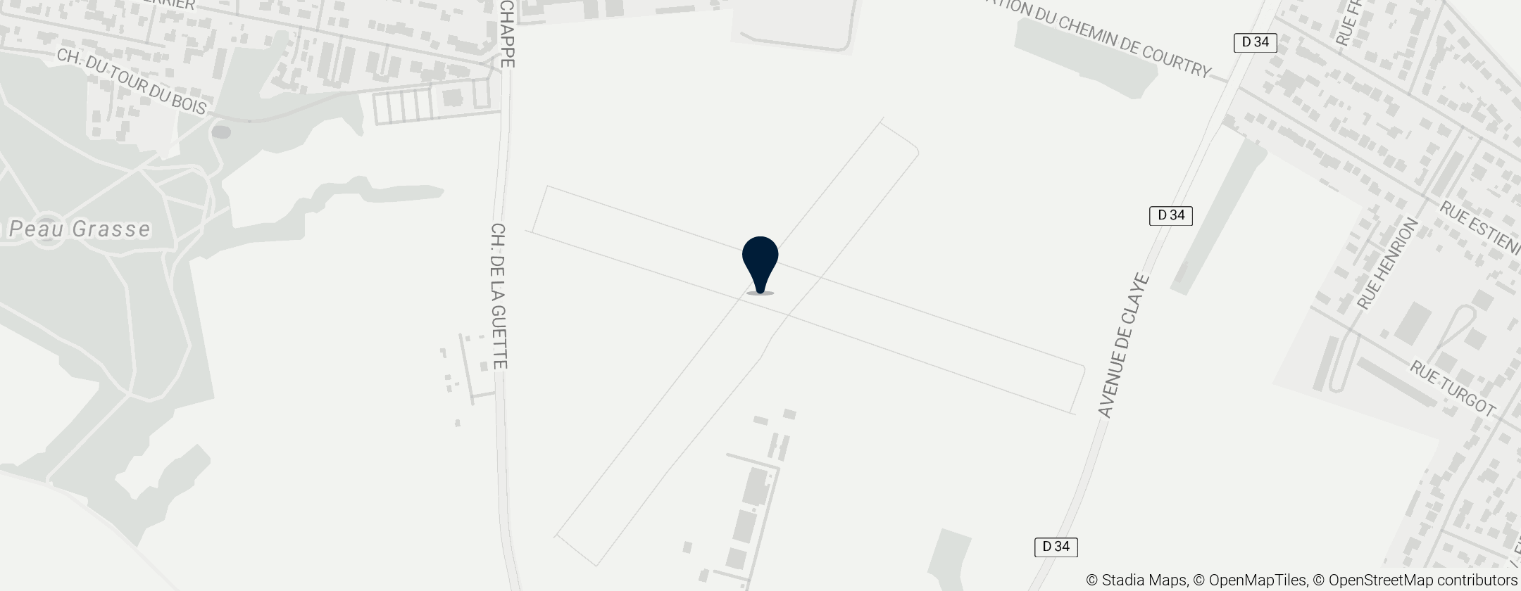 Map of Aérodrome de Chelles−Le Pin