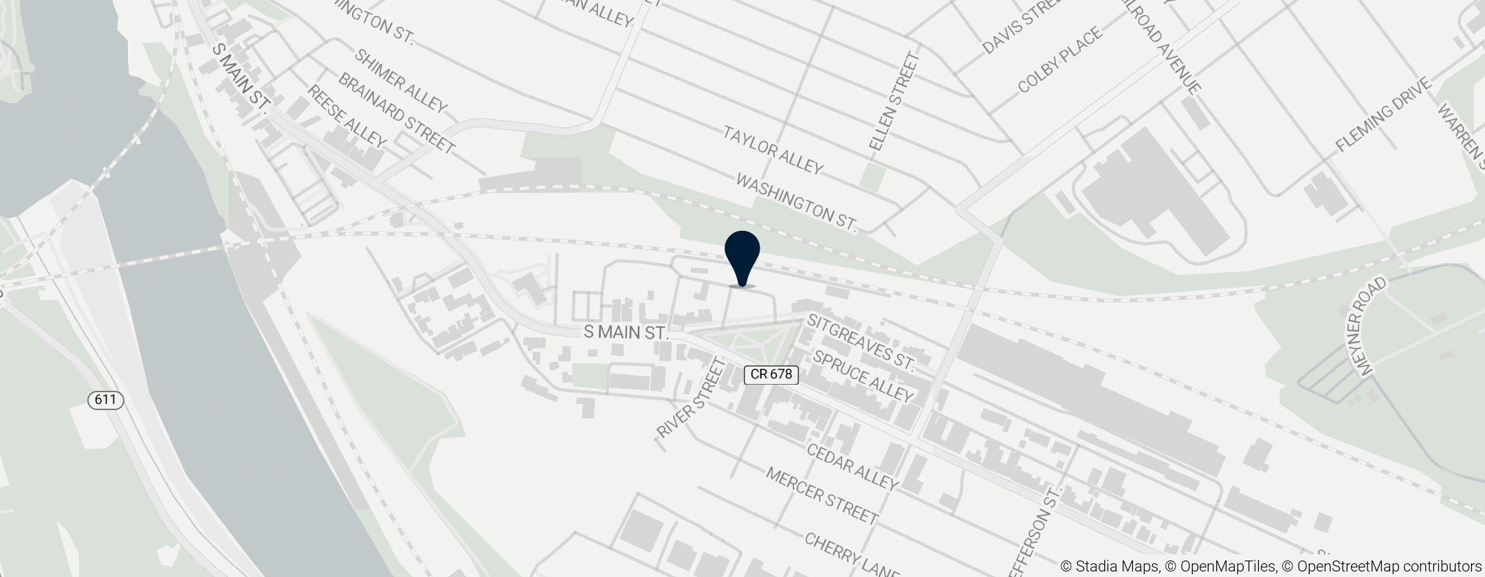 Map of Phillipsburg Railroad Historians Museum