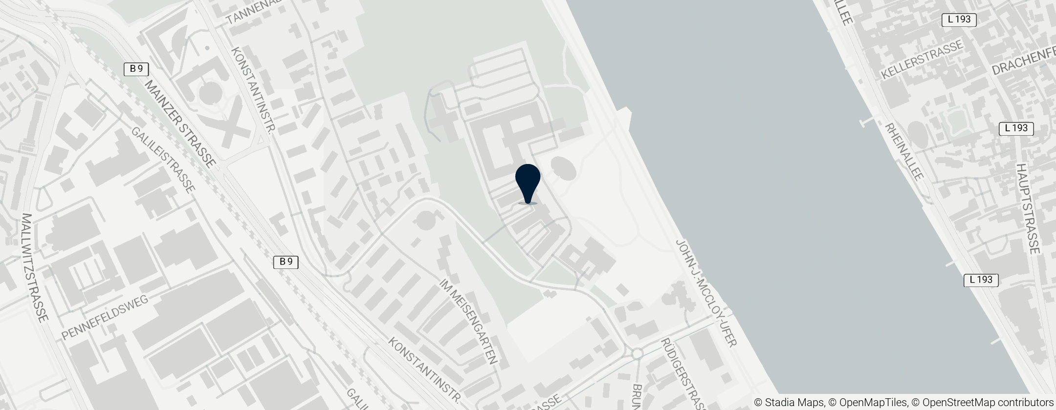 Map of Bundesamt für Bauwesen und Raumordnung