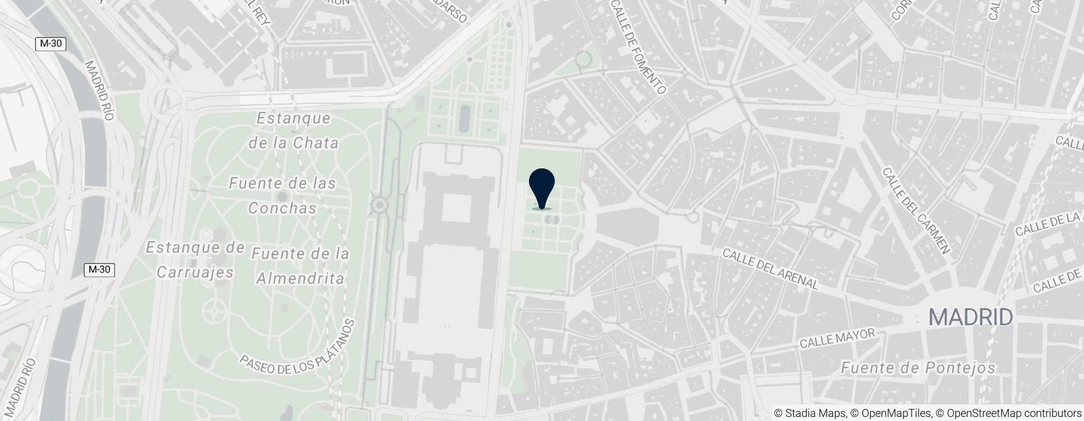 Map of Plaza de Oriente