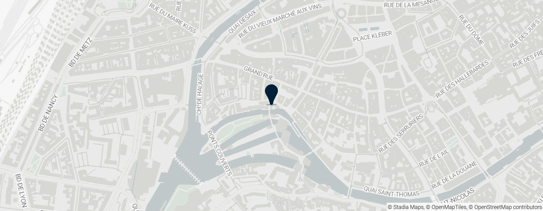 Map of Maison au 40, rue du Bain-aux-Plantes à Strasbourg