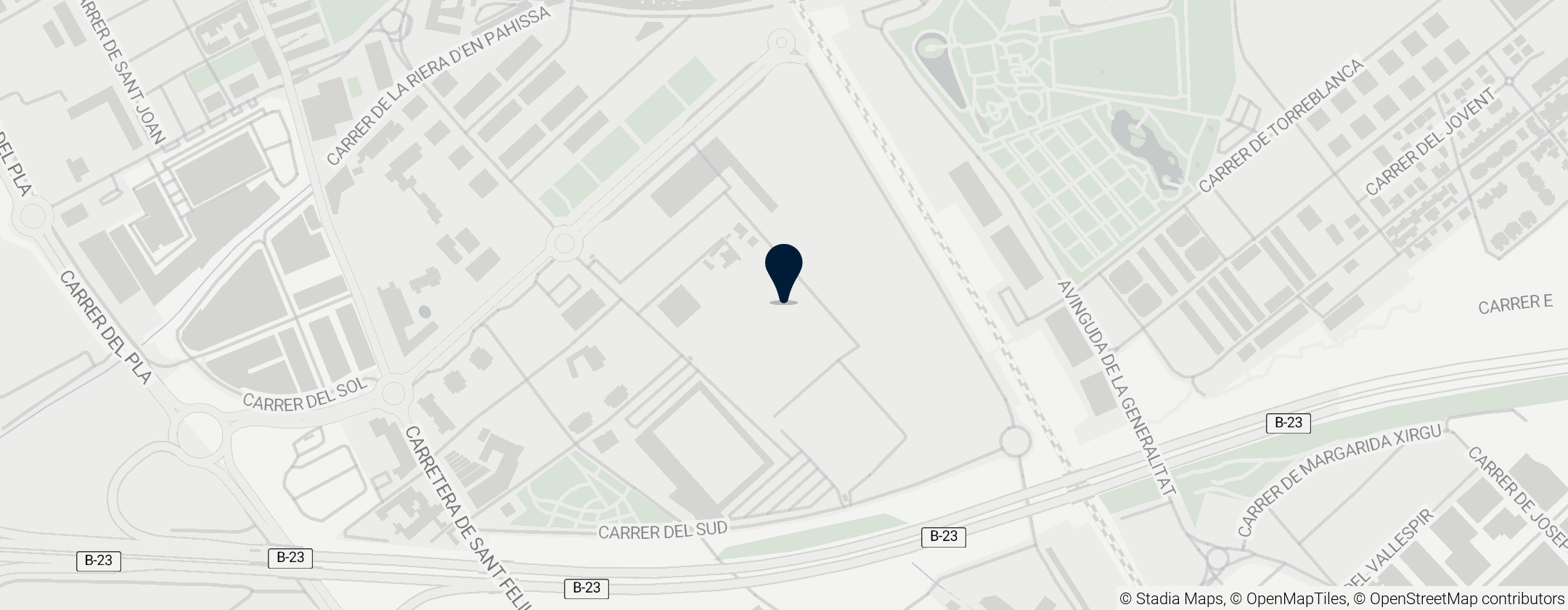 Map of Cité sportive Joan-Gamper