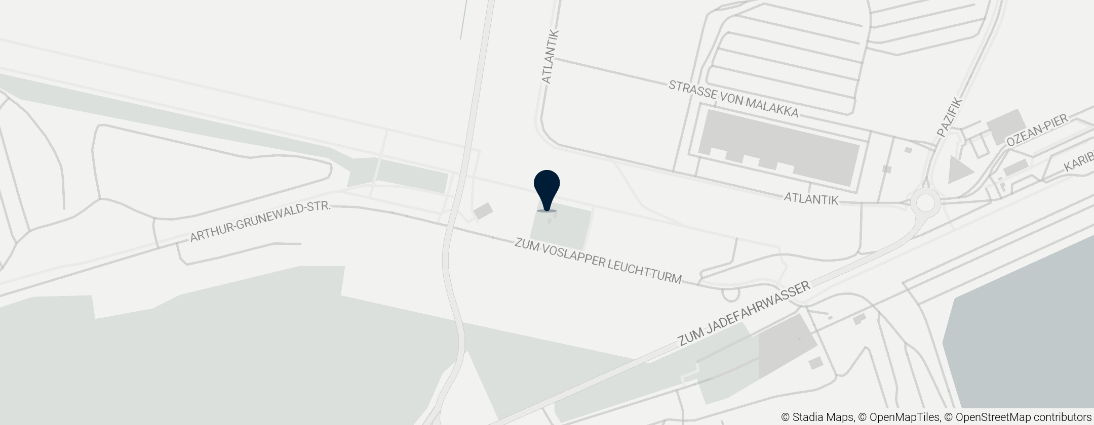 Map of Voslapp Rear Range Light