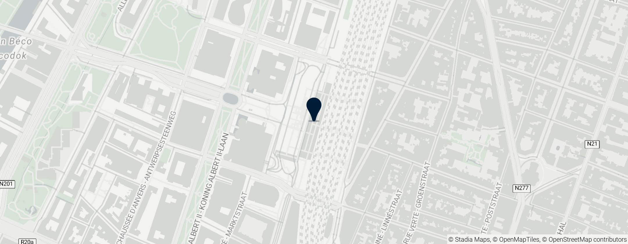 Map of Brussel Noord