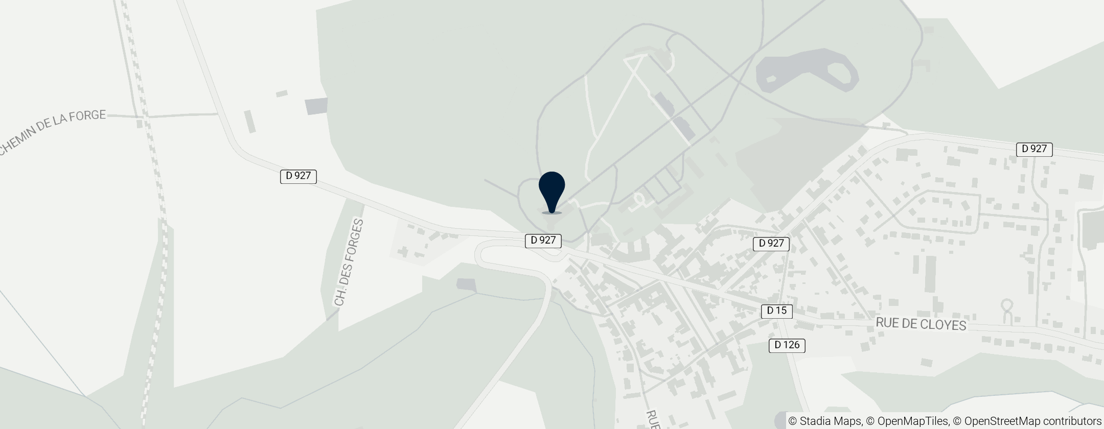 Map of Château de Courtalain