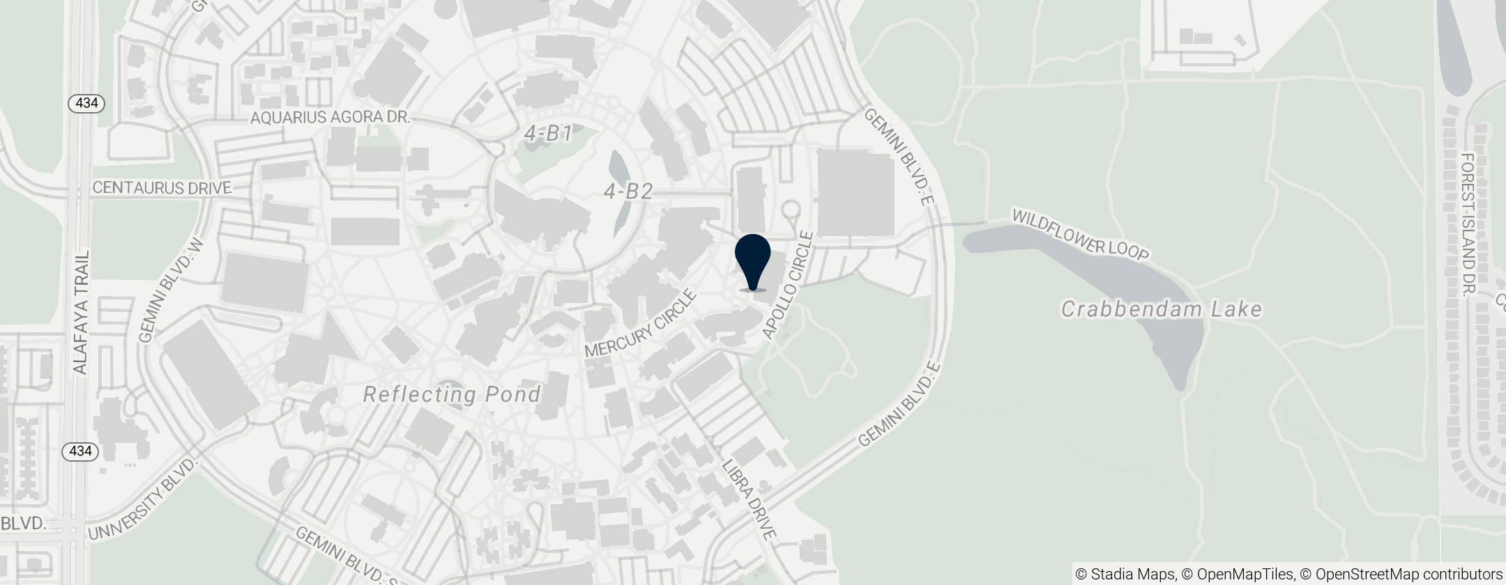 Map of University of Central Florida