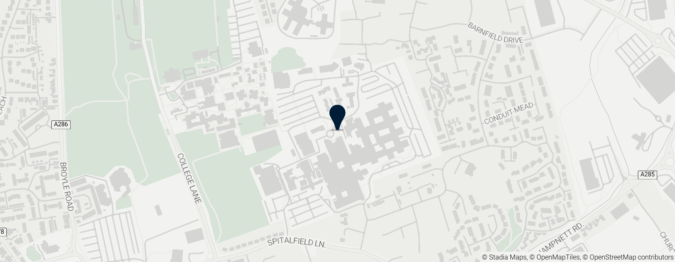 Map of St Richard's Hospital